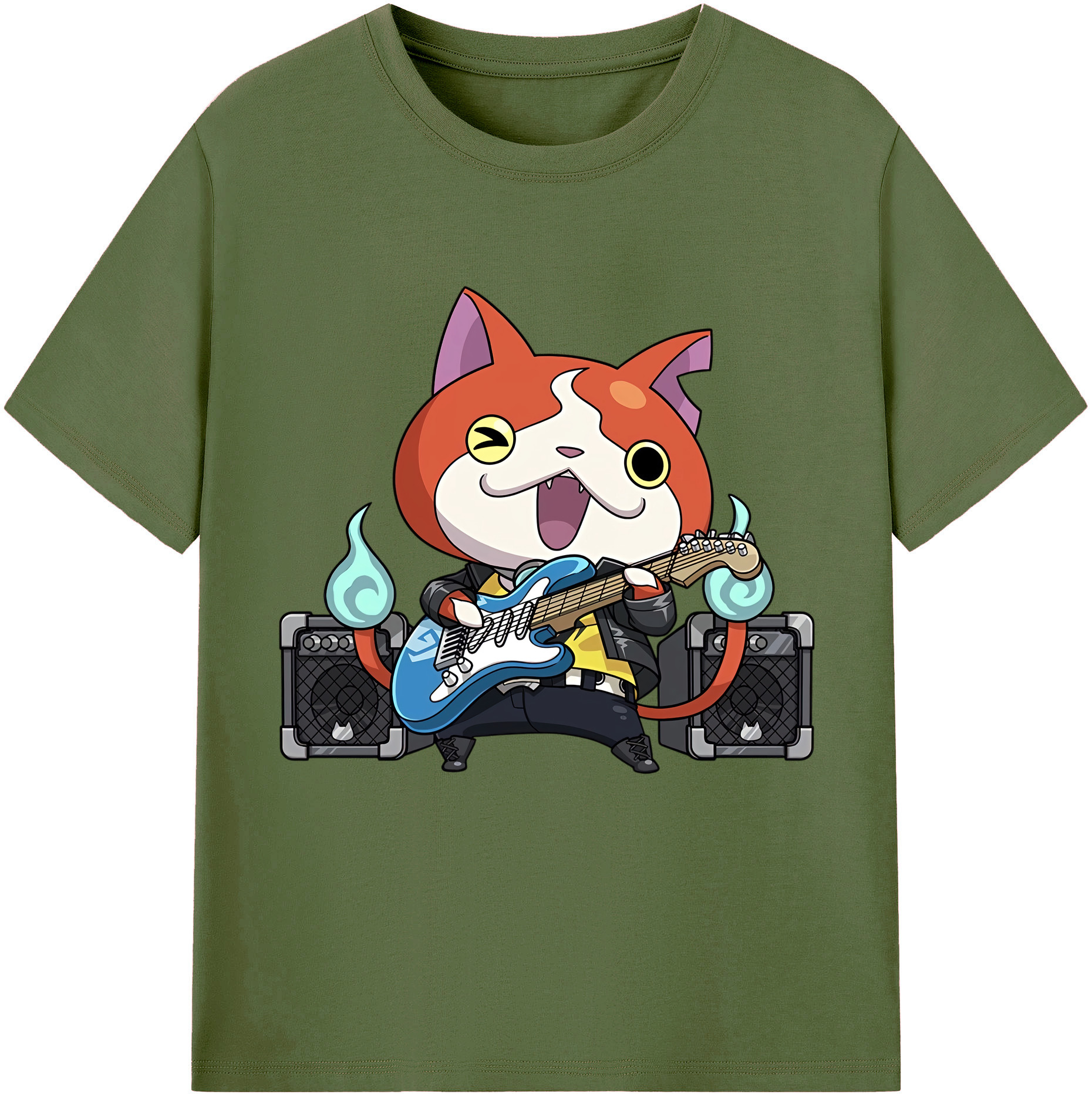 （画像用） 妖怪ウォッチ Yo-kai Watch 綿100％半袖Tシャツ（フロントプリント）